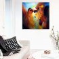 IARTS Hand Painted Oil Painting Modern Blue&Green Color Patch Painting Art Acrylic Canvas Wall Art