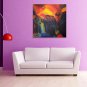IARTS Hand Painted Oil Painting Modern Blue&Green Color Patch Painting Art Acrylic Canvas Wall Art
