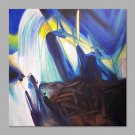 IARTS Hand Painted Oil Painting Modern Blue&Green Color Patch Painting Art Acrylic Canvas Wall Art