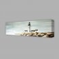IARTS Hand Painted Abstract Oil Painting Vintage Light House Seaview Painting with Stretched Frame