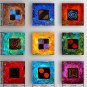 Hand-Painted Abstract Square,Modern Traditional More than Five Panels Oil Painting For Home Decora