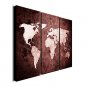 Oil Painting Modern Abstract World Map Landscape Hand Painted Canvas with Stretched Framed