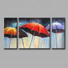 Hand-Painted Abstract  Modern Three Panels Canvas Oil Painting For Home Decoration