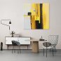 IARTS Oil Painting Modern Abstract Yellow Art Acrylic Canvas Wall Art For Home Decoration