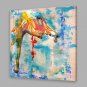 IARTS Oil Painting Modern Hand Painted Abstract Colorful Cow Head Art Acrylic Canvas Wall Art For