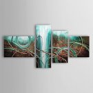 Hand-Painted Abstract Any Shape,Modern Traditional Four Panels Canvas Oil Painting For Home Decora
