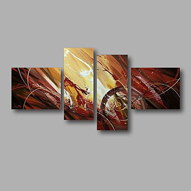 Stretched (Ready to hang) Hand-Painted Oil Painting 64"x40" Canvas Wall Art Modern Abstract Brown