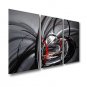 Stretched (Ready to hang) Hand-Painted Oil Painting 48"x28" Canvas Wall Art Modern Abstract Black