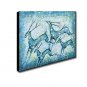 Hand-Painted Abstract Running The Deer Oil painting Ready To Hang Modern One Panels Canvas Oil Pa