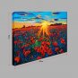 Hand-Painted Abstract The Rose Garden Oil painting Ready To Hang Modern One Panels Canvas Oil Pain