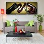 Ready to Hang Hand-Painted Oil Painting Canvas Three Panels 60"x24" Wall Art Modern Abstract Dinni