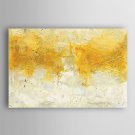 Hand Painted Oil Painting Abstract Golden Watercolor with Stretched Frame 7 Wall Arts