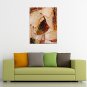 IARTS Hand Painted Modern Abstract Girl Solo Ballet Dancing Oil Painting On Canvas with Stretched