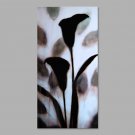 IARTS Hand Painted Modern Abstract Leaf Shadow Oil Painting On Canvas with Stretched Frame Wall Ar