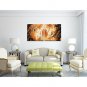 Hand-Painted Abstract Modern Two Panels Canvas Oil Painting For Home Decoration