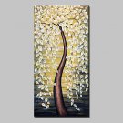 Hand-Painted Abstract VerticalAbstract Modern One Panel Canvas Oil Painting For Home Decoration