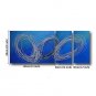 Ready to Hang Hand-Painted Oil Painting Canvas Three Panels 56"x24" Wall Art Modern Abstract Light