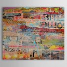 Hand-Painted Abstract One Panel Canvas Oil Painting For Home Decoration