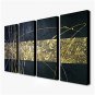 Hand-Painted Abstract Horizontal,Realism Four Panels Canvas Oil Painting For Home Decoration