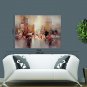 Hand-Painted Abstract Horizontal Panoramic,Artistic Abstract Outdoor One Panel Canvas Oil Painting