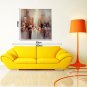 Hand-Painted Abstract Horizontal Panoramic,Artistic Abstract Outdoor One Panel Canvas Oil Painting