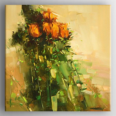 Hand Painted  Modern Abstract Oil Painting with Stretched Framed Ready to Hang