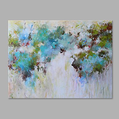 IARTS Hand Painted Abstract Oil Painting The Modern Grey Blue Soft Colores Picture with Stretched