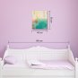 IARTS Hand Painted Modern Abstract Oil Painting The Pink & Aqua Soft Color with Stretched Frame Pa