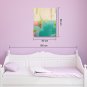 IARTS Hand Painted Modern Abstract Oil Painting The Pink & Aqua Soft Color with Stretched Frame Pa