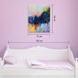 IARTS Hand Painted Modern Abstract Multi-Colored & Ink Blue Oil Painting On Canvas with Stretched