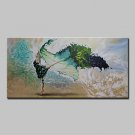 Hand Painted Modern Abstract Girl Oil Paintings On Canvas Wall Art Picture With Stretched Frame Re