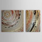 Hand-Painted Abstract Two Panels Canvas Oil Painting For Home Decoration