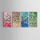 Handpainted Abstract Oil Painting Four seasons lucky Tree Landscape Stretched Frame Ready To Hang