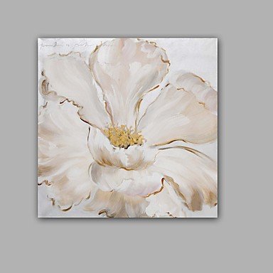 Hand-Painted Abstract / Floral/Botanical 100% Hang-Painted Oil Painting,Modern / Classic One Panel
