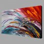 Hand-Painted Color Abstract Landscape Modern Oil Painting On Canvas With Stretched Frame Ready To