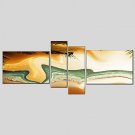 Canvas Oil Painting Set of 4 Modern Abstract Stretched Frame Ready To Hang SIZE50*70CM*2PCS 25*70C