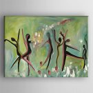 Hand Painted Abstract Oil Painting with Stretched Framed Ready to Hang