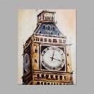 IARTS Modern Abstract Oil Painting Classical London Big Ben Picture with Stretched Frame Handmade