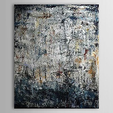 Hand-Painted Abstract One Panel Canvas Oil Painting For Home Decoration