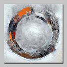 Hand Painted Circle Abstract Oil Painting On Canvas Wall Picture For Home Decoration With Stretche
