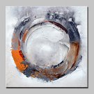 Hand-Painted Abstract Round Oil Painting On Canvas Wall Art Picture For Home Decoration With Stret