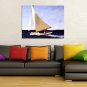 IARTS Modern Abstract Set Sail Oil Painting On Canvas with Stretched Frame Wall Art For Home Decor