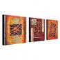 Hand-Painted Abstract Three Panels Canvas Oil Painting For Home Decoration