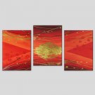 Abstract Style Canvas Material Oil Paintings with Stretched Frame Ready To Hang Size 70*50CM*3PCS