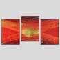 Abstract Style Canvas Material Oil Paintings with Stretched Frame Ready To Hang Size 70*50CM*3PCS