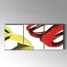 Hand-Painted Abstract Oil Painting 3 Panels Canvas Wall Art For Home Decor