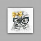 Hand-Painted Abstract / Animal 100% Hang-Painted Oil PaintingModern / Classic One Panel Canvas Oil