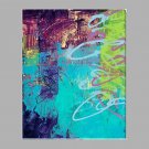 Purple Color Luxery Style Handmade Acrylic Painting on Cotton Canvas