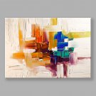 IARTS Hand Painted Modern Abstract Tonal Color Pieces Oil Painting for Home Decor