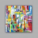 Hand-Painted Abstract 100% Hang-Painted Oil PaintingModern / Classic One Panel Canvas Oil Painting